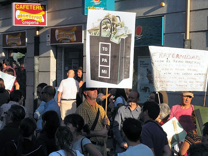 Manifestación del primer aniversario del Movimiento 15M en Ávila.  
