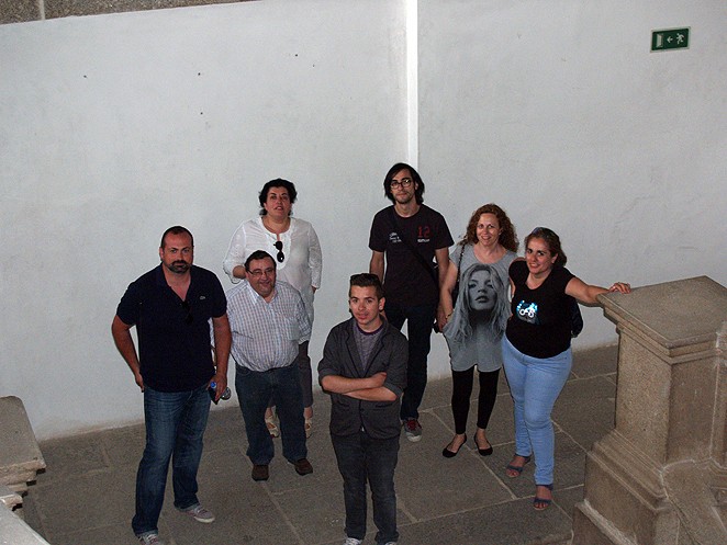  Visita de los alumnos del Curso de Relaciones Públicas y Protocolo que CONFAE imparte en Arenas de San Pedro, en visita al Palacio de Mosquera. 15 mayo.