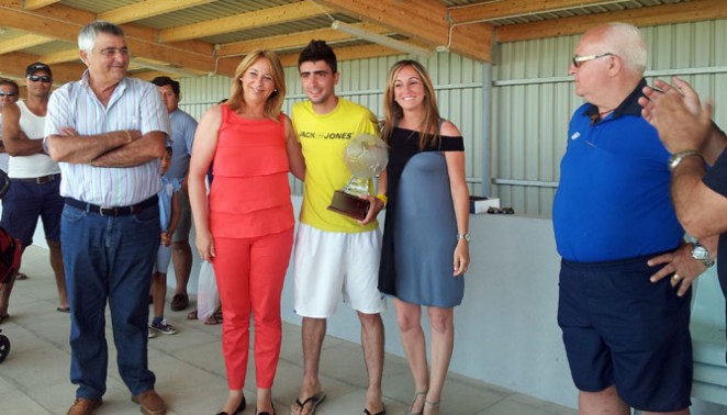 Gonzalo, mejor portero de la final del Campeonato de España de Fútbol 7, disputado en Menorca y donde Ávila, con el equipo Distribuciones Abad-Varez Barroso-Autoescuela 2000, ha sido tercera. 17 junio. Foto: Jesús F. Zapatera. 