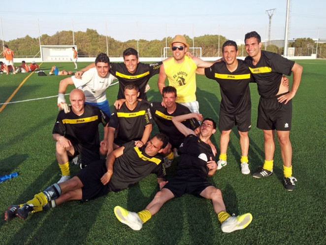 Ávila, con el equipo Distribuciones Abad-Varez Barroso-Autoescuela 2000, ha sido tercera en la final del Campeonato de España de Fútbol 7, que ganó Alicante, disputada en Menorca, tras perder a penaltis contra Cantabria. 17 junio. Foto: Jesús F. Zapatera.