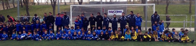 Jornada de convivencia de la Escuela Deportiva Linko junto a varias escuelas de la Comunidad de Madrid y Salamanca en San Sebastián de los Reyes (Madrid). 21 diciembre 2012.
