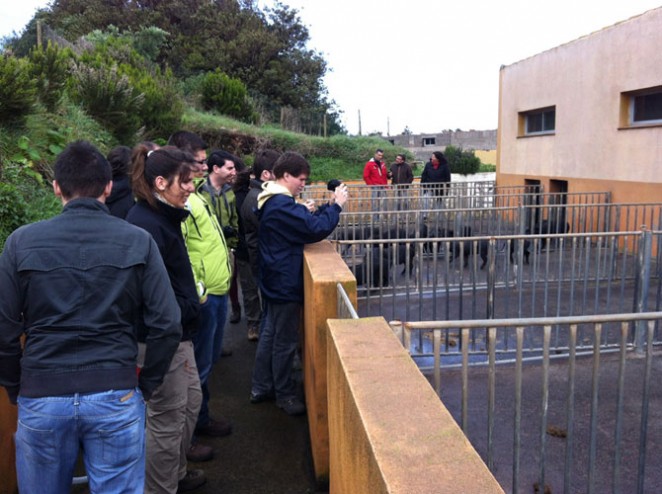 Alumnos de Agrónomos, Montes y de Ciencias Ambientales de UCAV han hecho un viaje de prácticas a Canarias, del 2 al 7 de febrero, visitando, entre otros lugares, la Finca Experimental de Garafia. 5 febrero 2013.