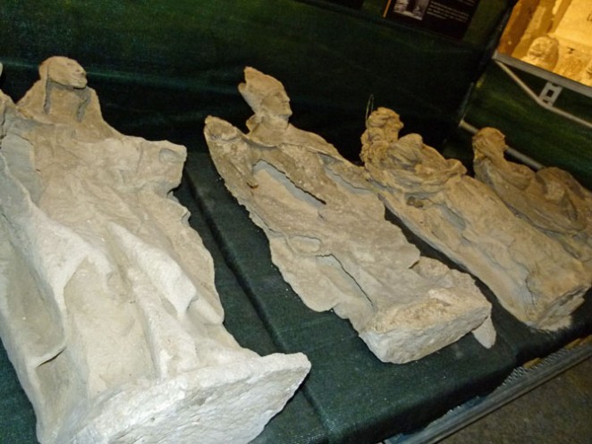Imágenes de Santa Teresa, San Segundo, Sabina y El Salvador.