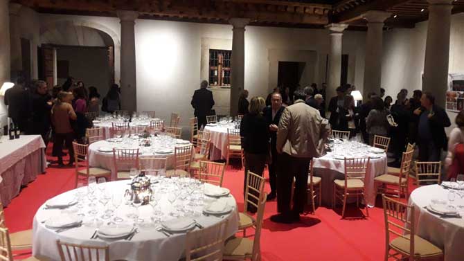 Palacio de Superunda preparado para la cena de los asistentes a Prefitur.