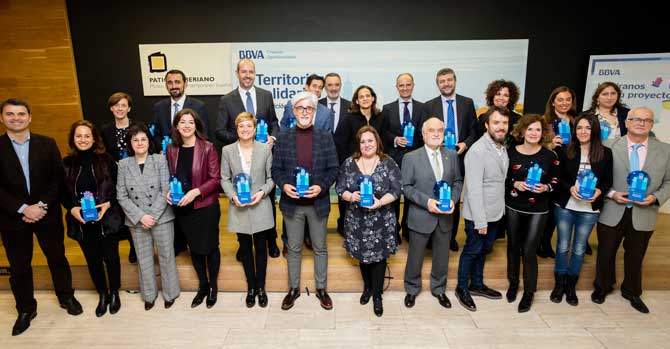 Entrega de las ayudas ‘Territorios solidarios’ de BBVA.