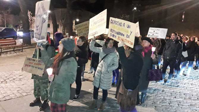 Manifestación feminista en favor de la igualdad.