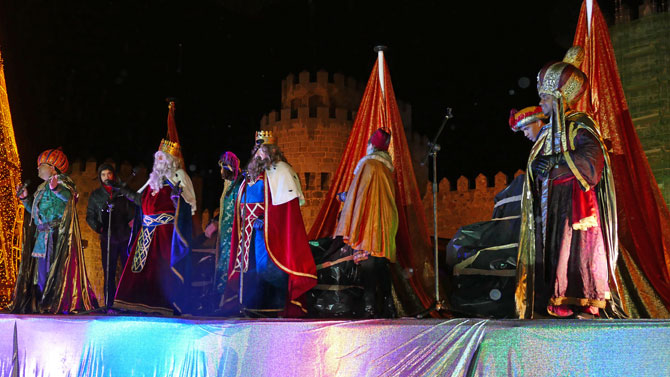 Reyes Magos en la Cabalgata de 2018.
