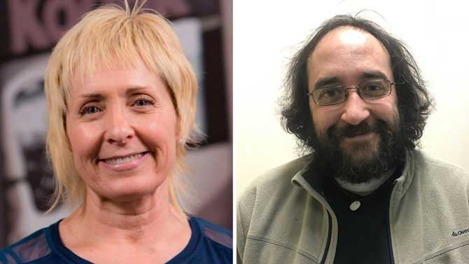 Pilar Baeza y Óscar Jiménez, candidatos de Podemos en las primarias.