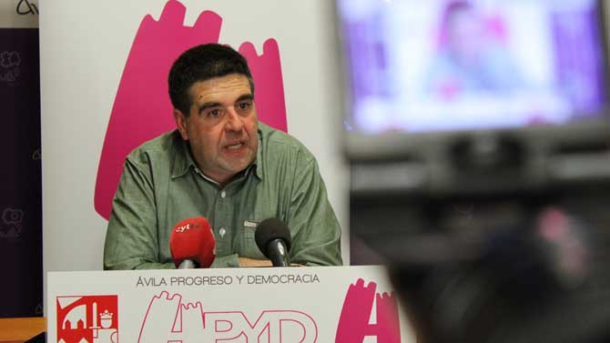 Javier Cerrajero durante la rueda de prensa.