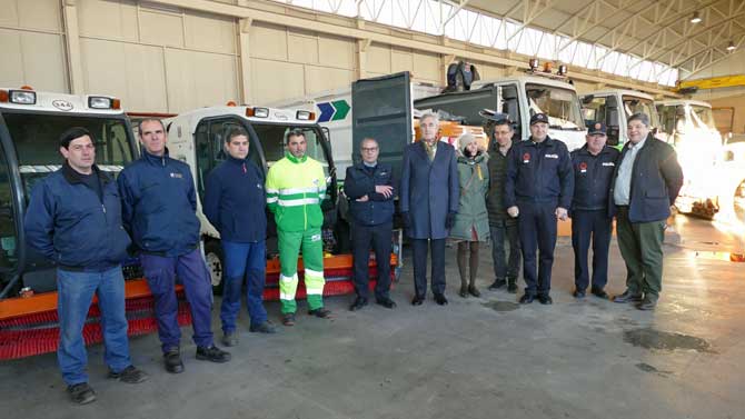 Visita del alcalde a los medios de Plan Municipal de Nevadas.