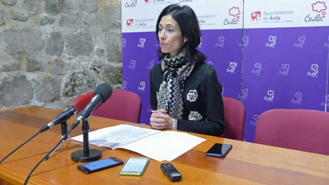 Patricia Rodríguez tras la Junta de Gobierno Local.