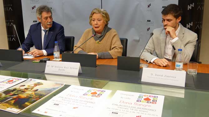 Presentación del maratón de donaciones de sangre.