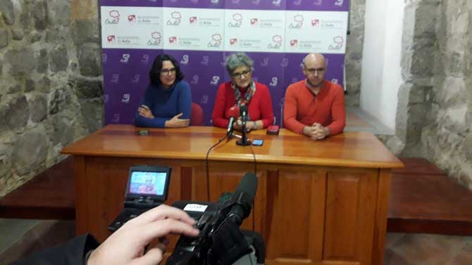 Concejales de IU en el Ayuntamiento de Ávila.