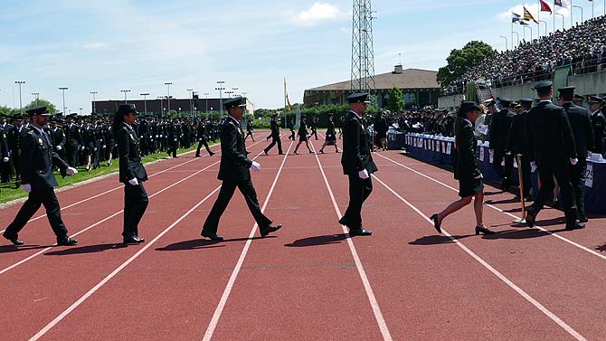 Jura de la policías en 2018.