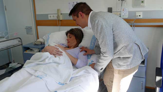 Primera beb&eacute; nacida en &Aacute;vila en 2019.