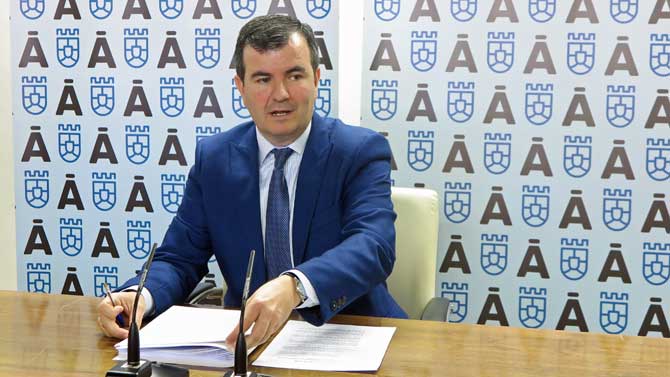 Juan Pablo Martín, durante la rueda de prensa.