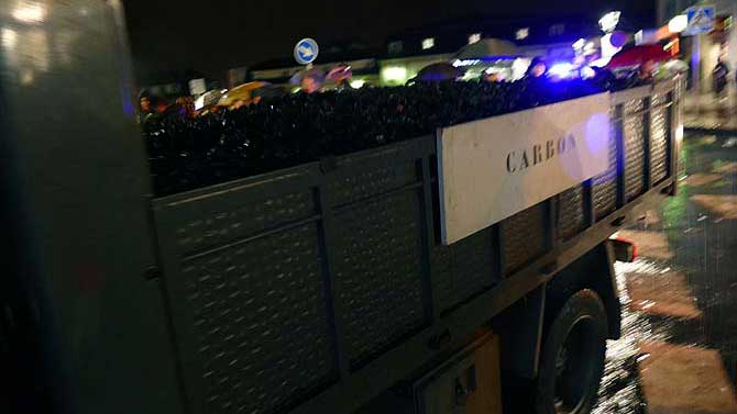 Carbón en la Cabalgata de Reyes de Ávila en 2018.