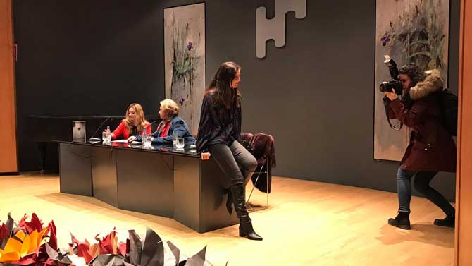 Espido Freire en el ciclo 'Literarios'.