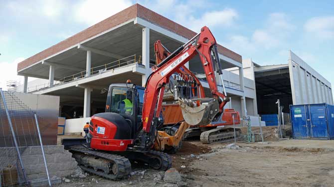 Obras de la nueva fábrica de Ornua.