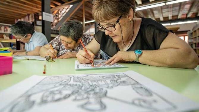 Actvividades en la biblioteca de El Barco de Ávila.