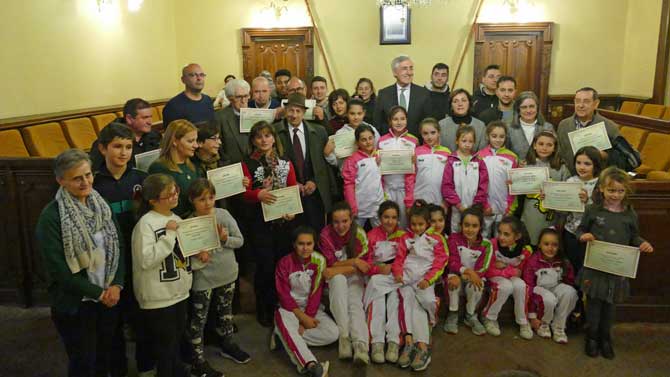 Ganadores de los concursos de Navidad.