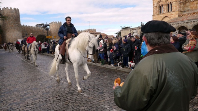 Bendición de animales en la plaza de San Vicente.