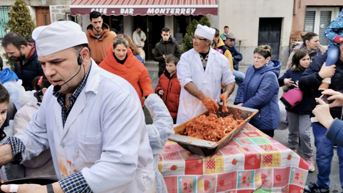 Fiesta de la matanza en Navaluenga.