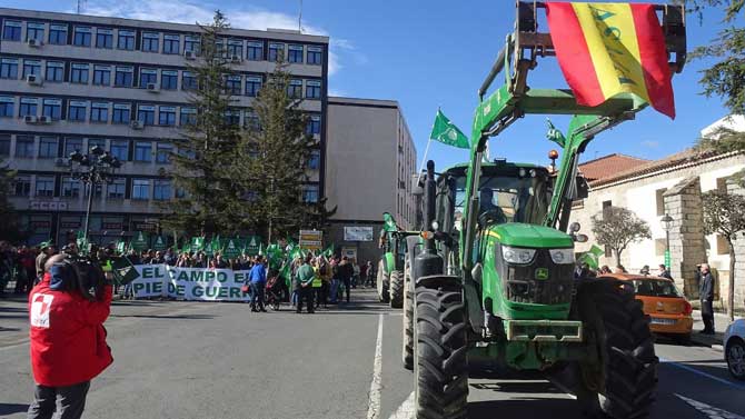 Manifestación de Asaja en Ávila.