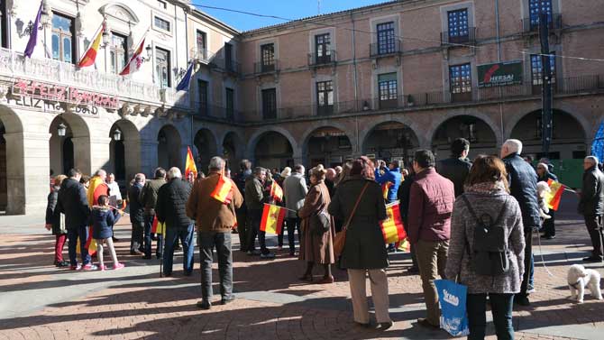 Concentración de Vox por la unidad de España.