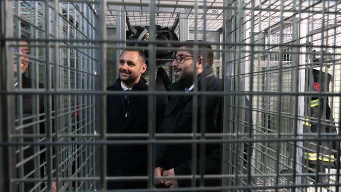 Nuevas taquillas en el Parque de Bomberos.