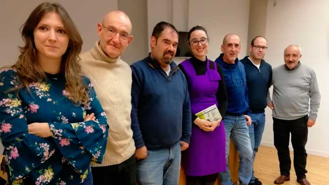 Paula Velasco, Guillermo Buenadicha, Ánzoni Martín, Carolina Ares, Julio Veredas, Sergio Sánchez y Cristóbal Medina.