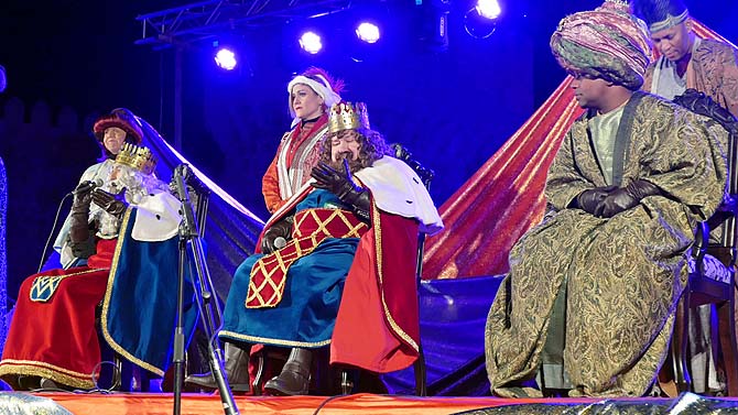 Los Reyes Magos en Ávila en 2019.