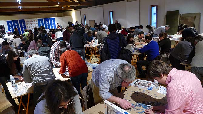 Imagen de una edición anterior del Torneo de Puzzles ‘Ciudad de Ávila’.