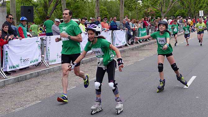 Imagen de una marcha de la AECC.