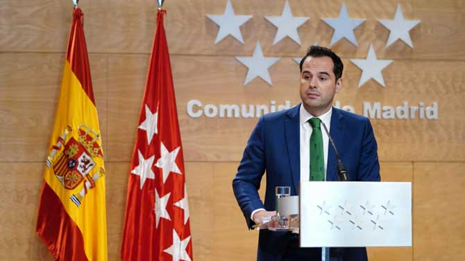 Ignacio Aguado, portavoz de la Comunidad de Madrid.