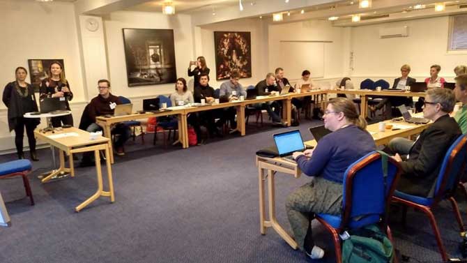Imagen de archivo de una reunión del proyecto Pentahelix.