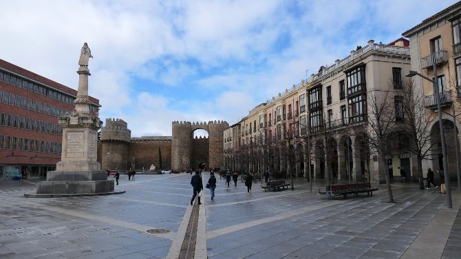 Plaza de Santa Teresa, en Ávila.