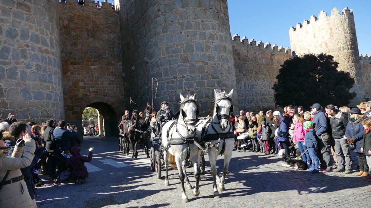 Desfile de caballos en San Antón en 2019.