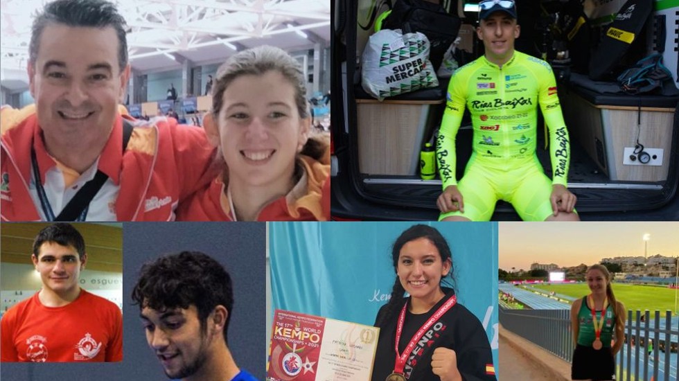Abulenses que han recibido los Premios a la Excelencia Deportiva.