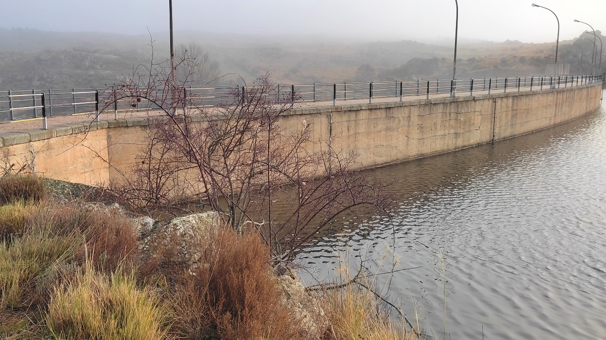 Embalse de Becerril hace dos semanas