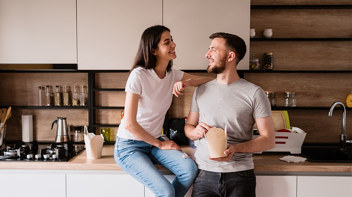 Foto de archivo de una pareja