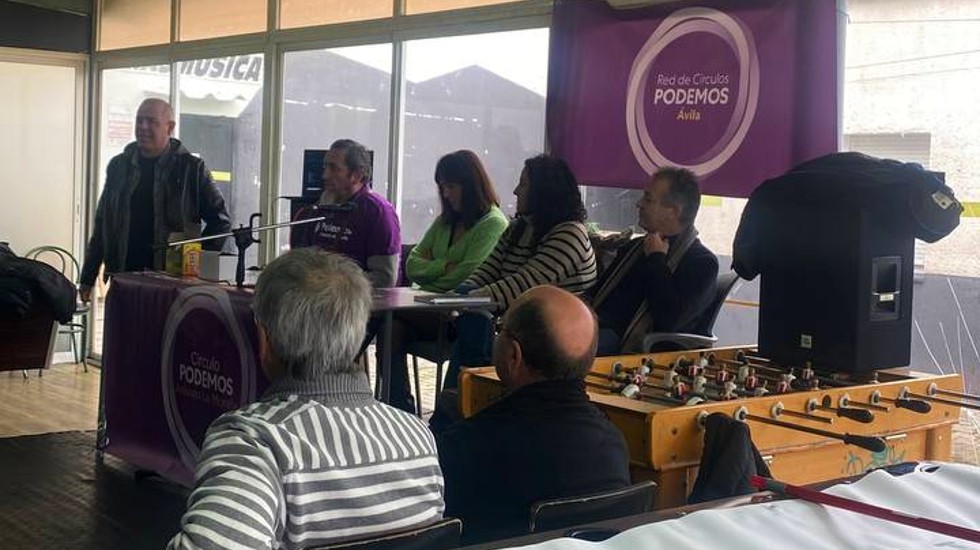 Reunión de Podemos hace unas semanas.