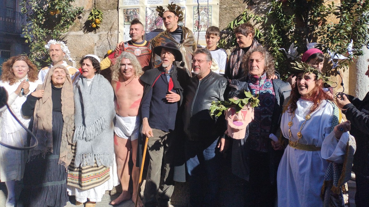 Auto sacramental de San Sebastián en Poyales del Hoyo. Foto: Rosario.