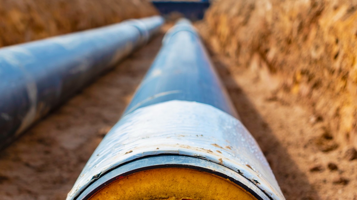 Imagen de archivo de una obra de abastecimiento.