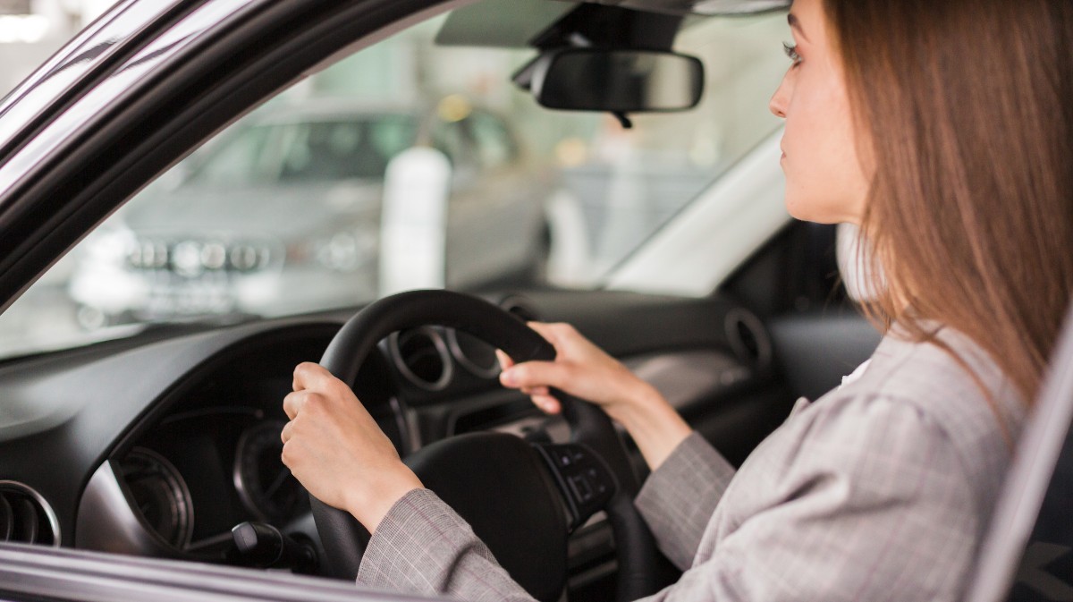Imagen de archiovo de una conductora.