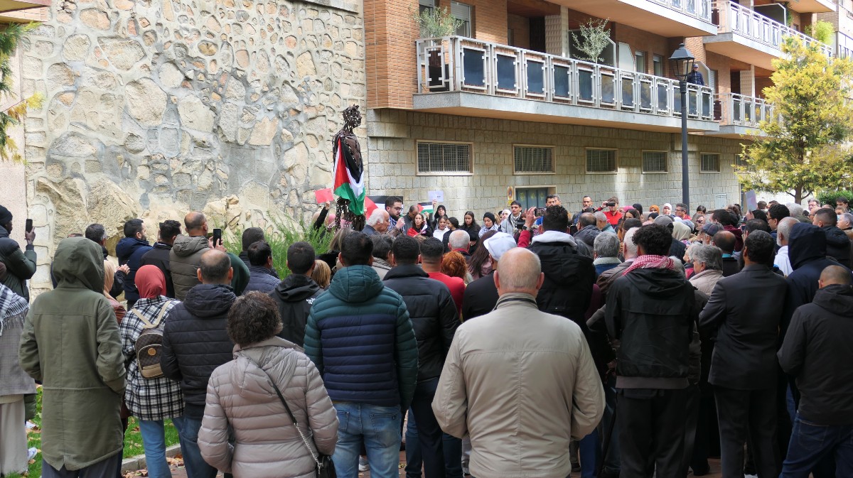 Protesta contra los ataques en Gaza, en octubre.
