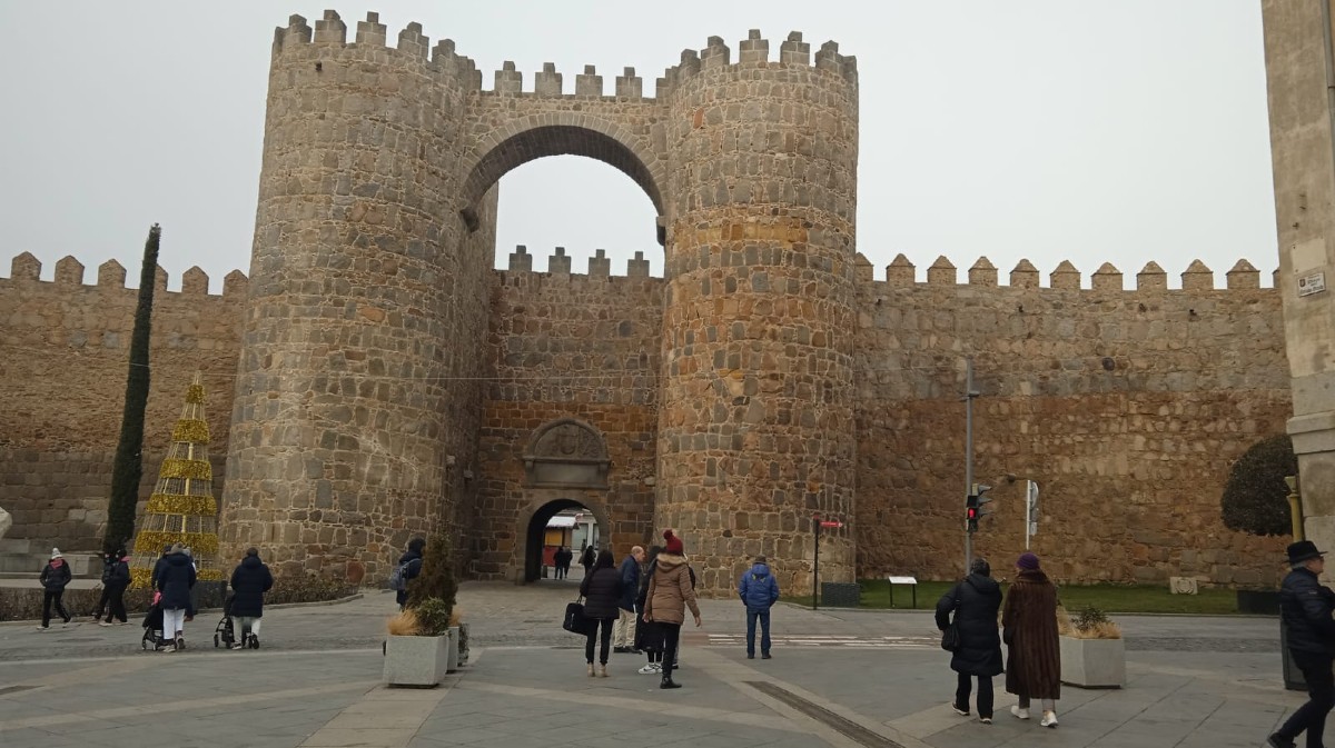 El Mercado Grande en &Aacute;vila en la ma&ntilde;ana del d&iacute;a de A&ntilde;o Nuevo.
