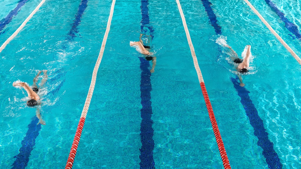 Imagen de archivo de una competici&oacute;n de nataci&oacute;n.