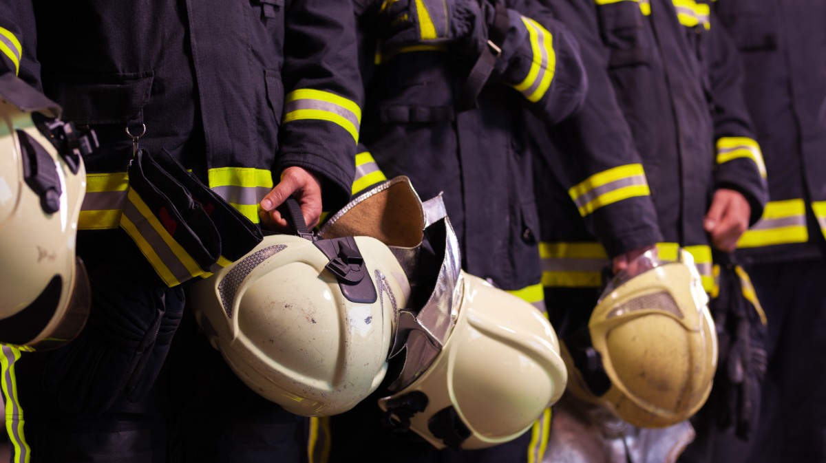Imagen de archivo de un grupo de bomberos.