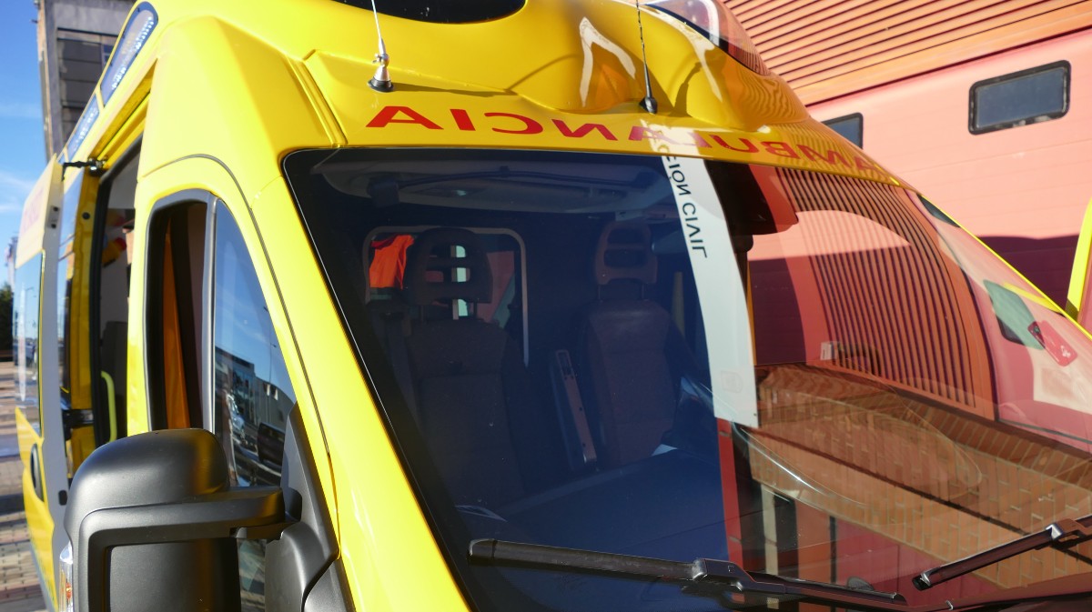 Ambulancia de soporte vital b&aacute;sico.